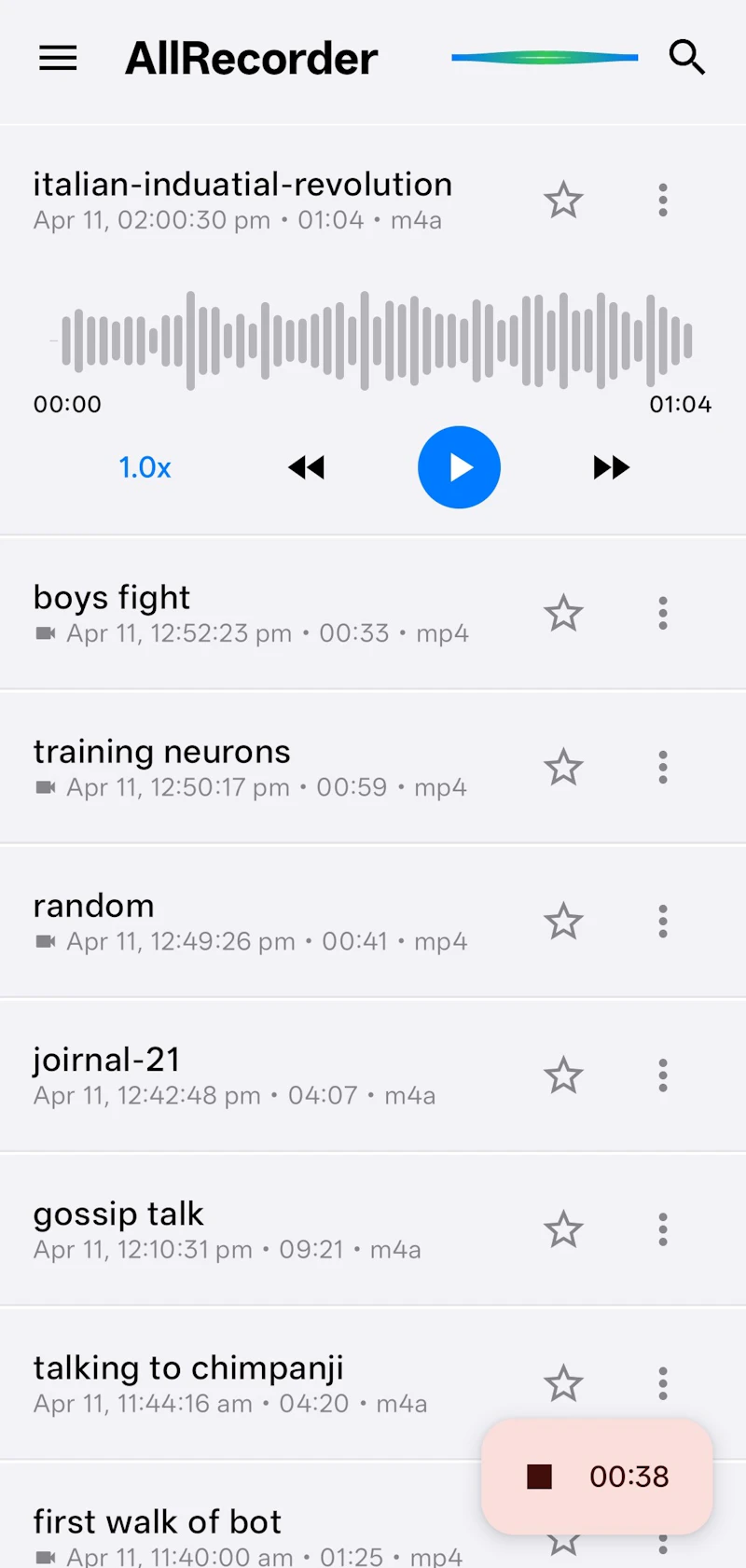AllRecorder screenshot 3