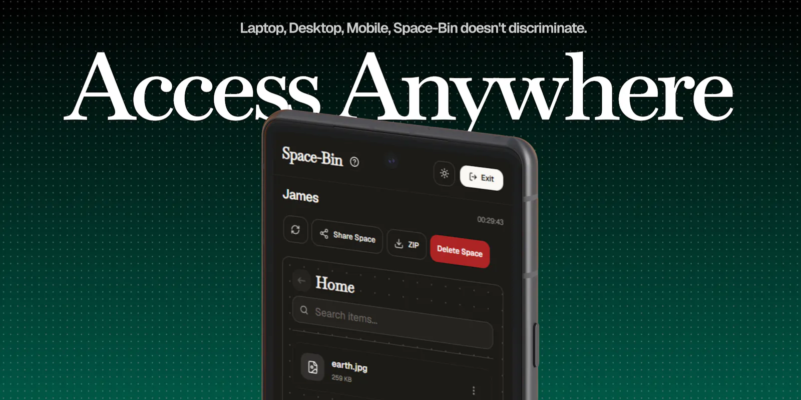 Space-Bin screenshot 3