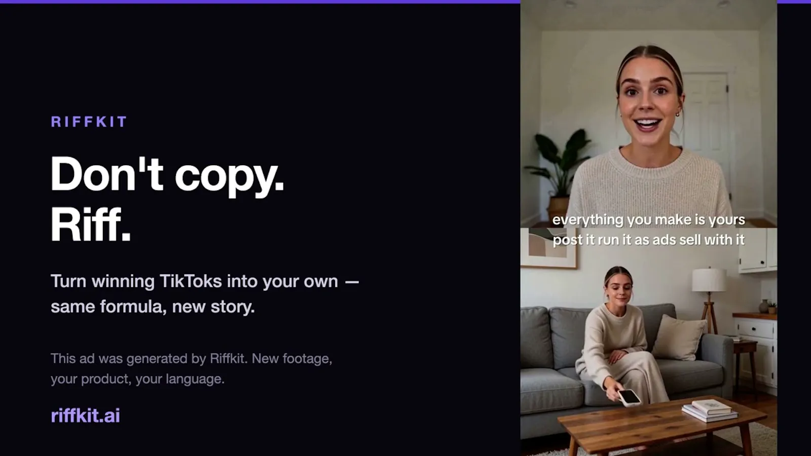 Riffkit screenshot 1 (video preview)