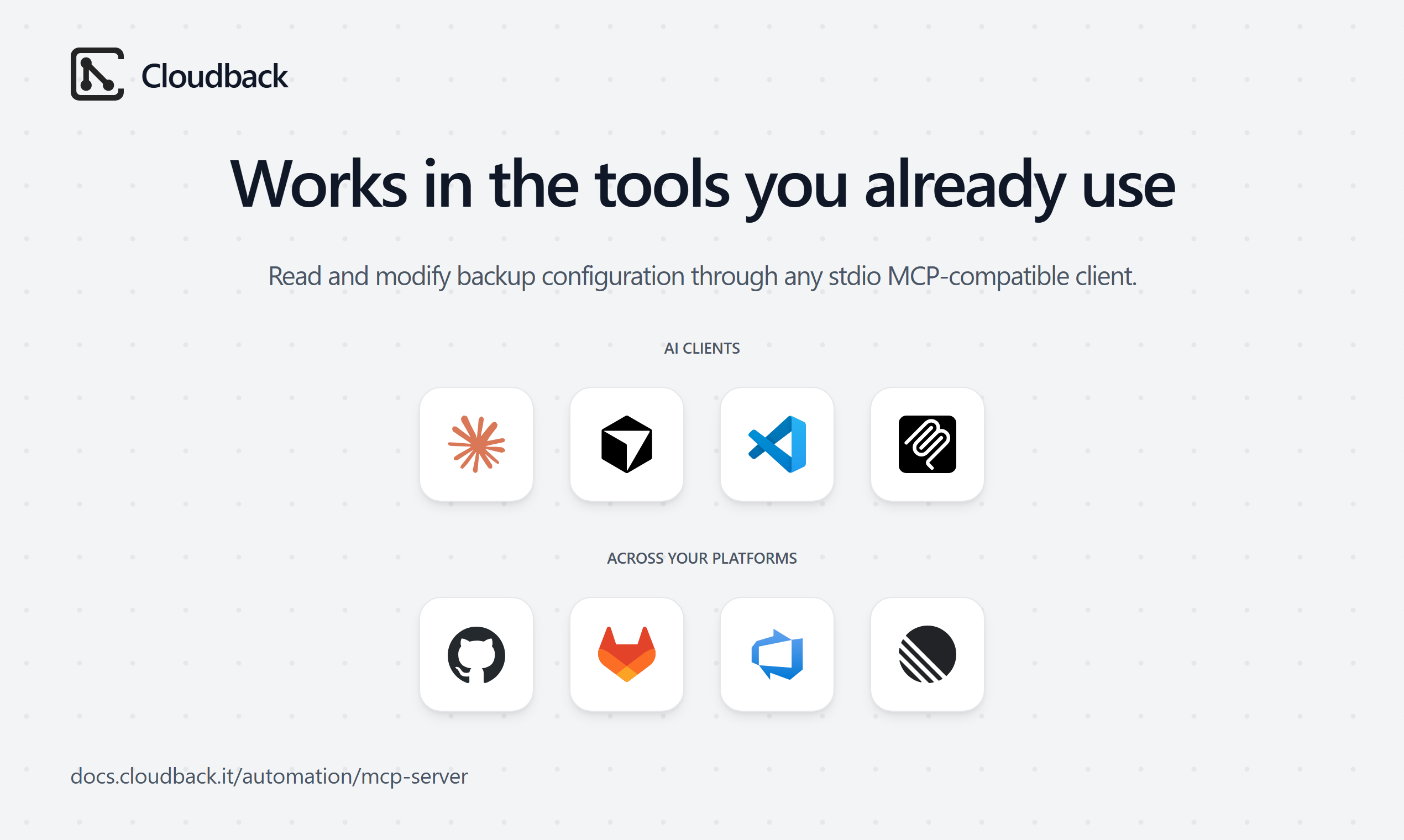Cloudback MCP Server gallery image