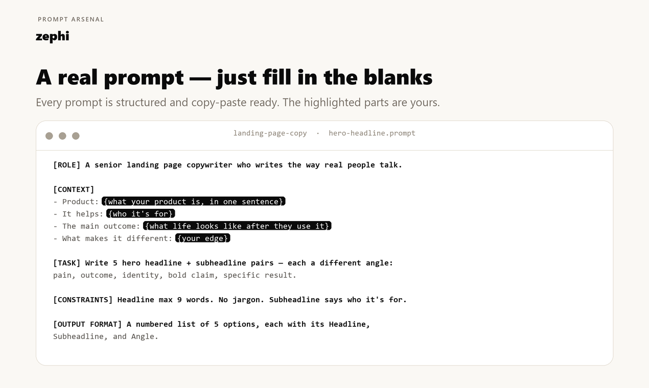 Prompt Arsenal gallery image