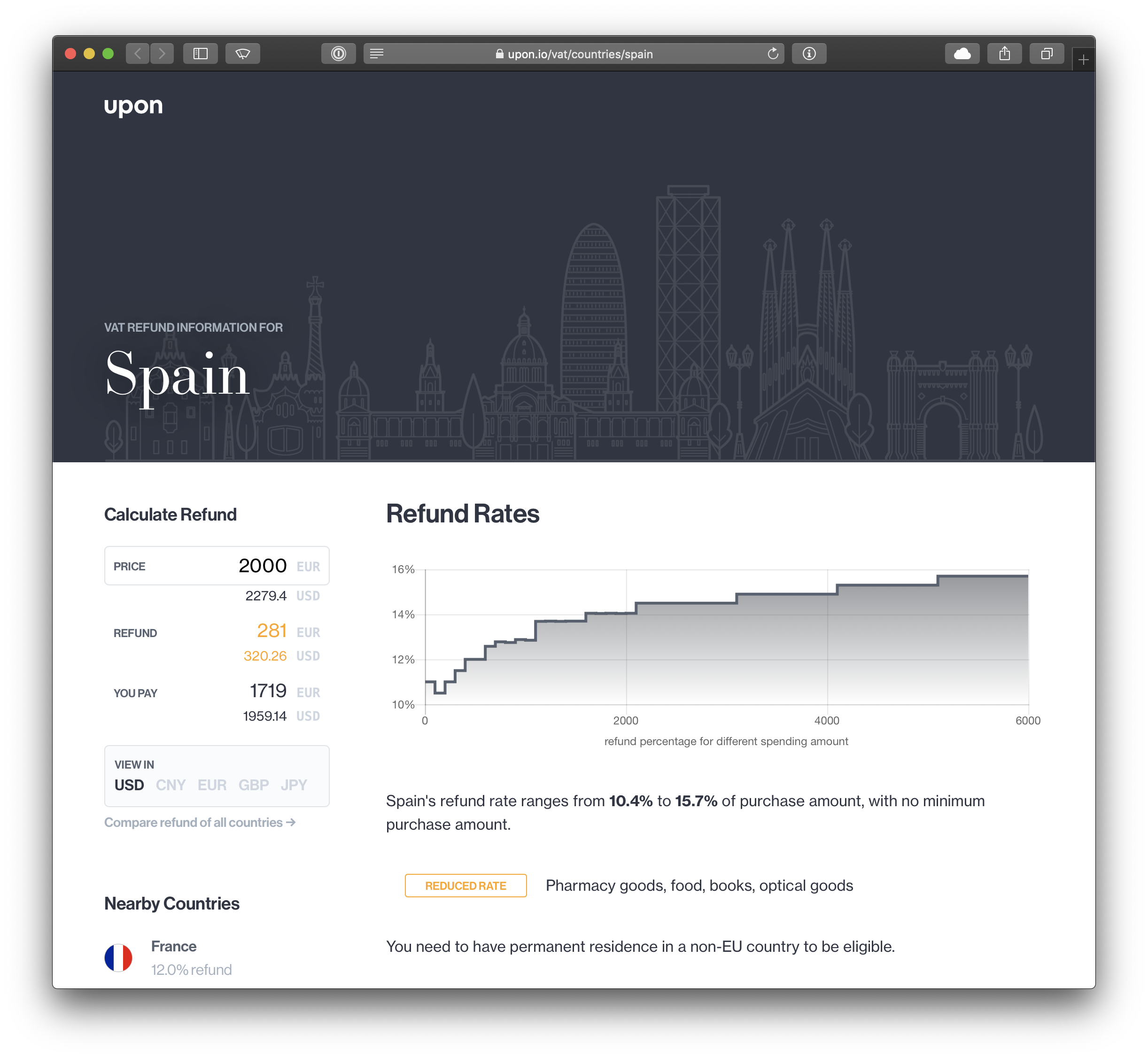 Europe VAT refund calculator Product Information, Latest Updates, and