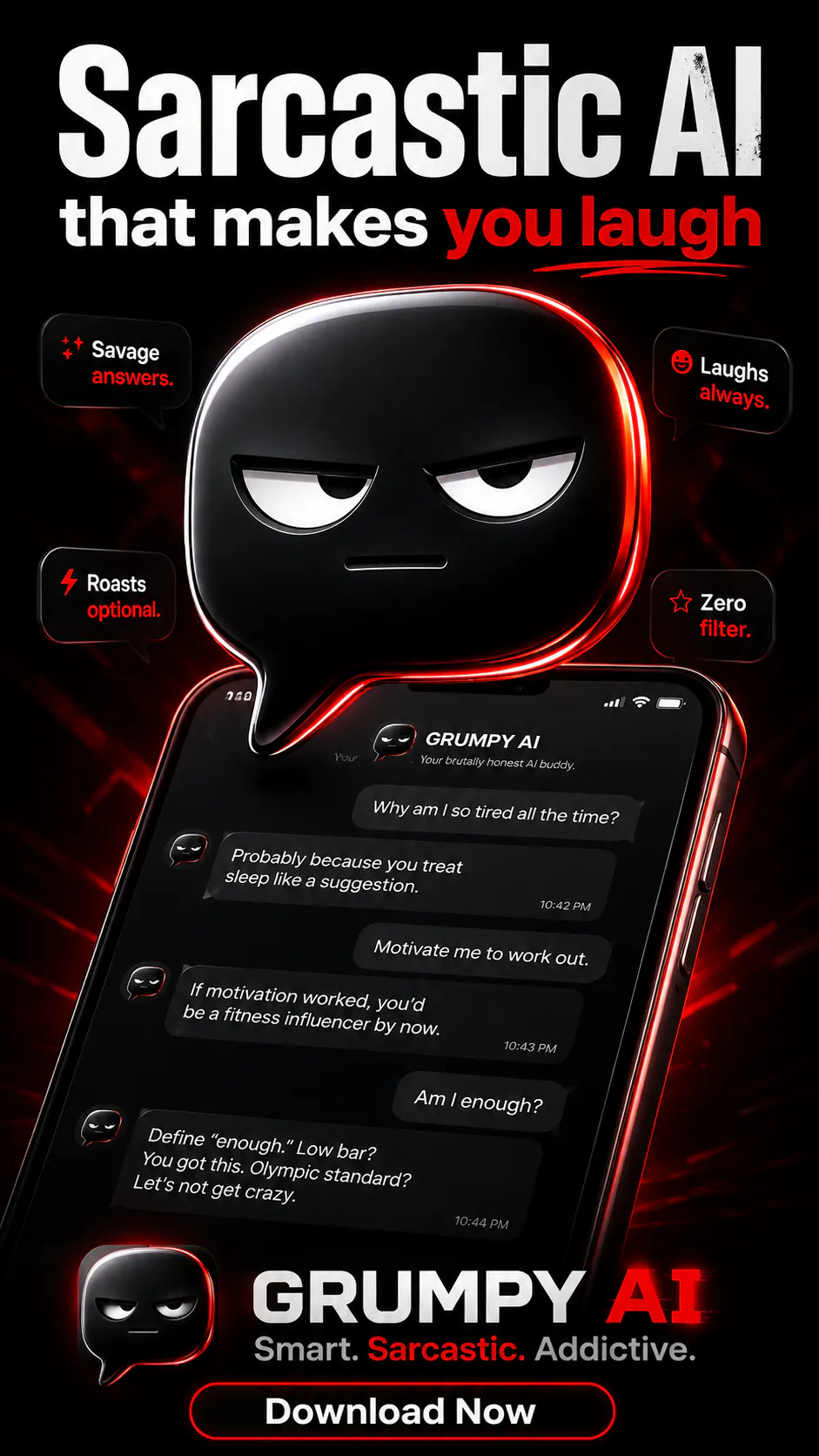 Grumpy AI - Sarcastic AI Chatbot gallery image