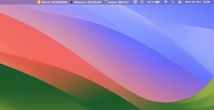 Coin Peek - Menu bar app for macOS gallery image