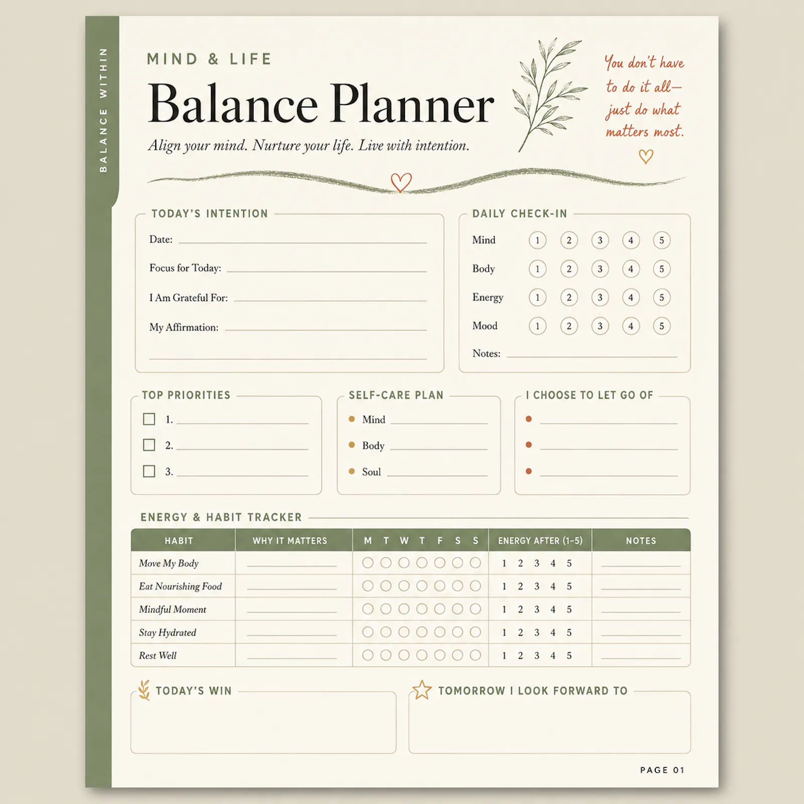Mind & Life Balance Planner  screenshot 2