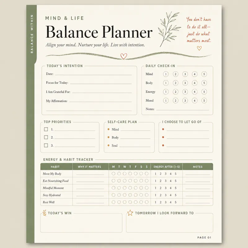 Mind & Life Balance Planner  screenshot 2