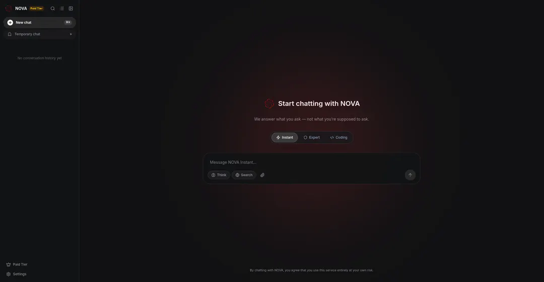 NOVA - UNCENSORED AI CHATBOT logo