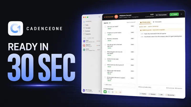 CadenceOne screenshot 1 (video preview)