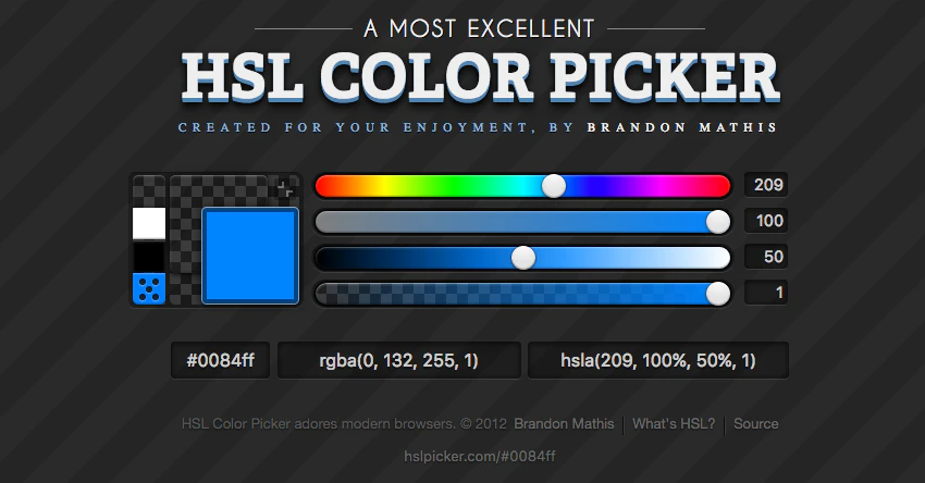 HSL Color Picker