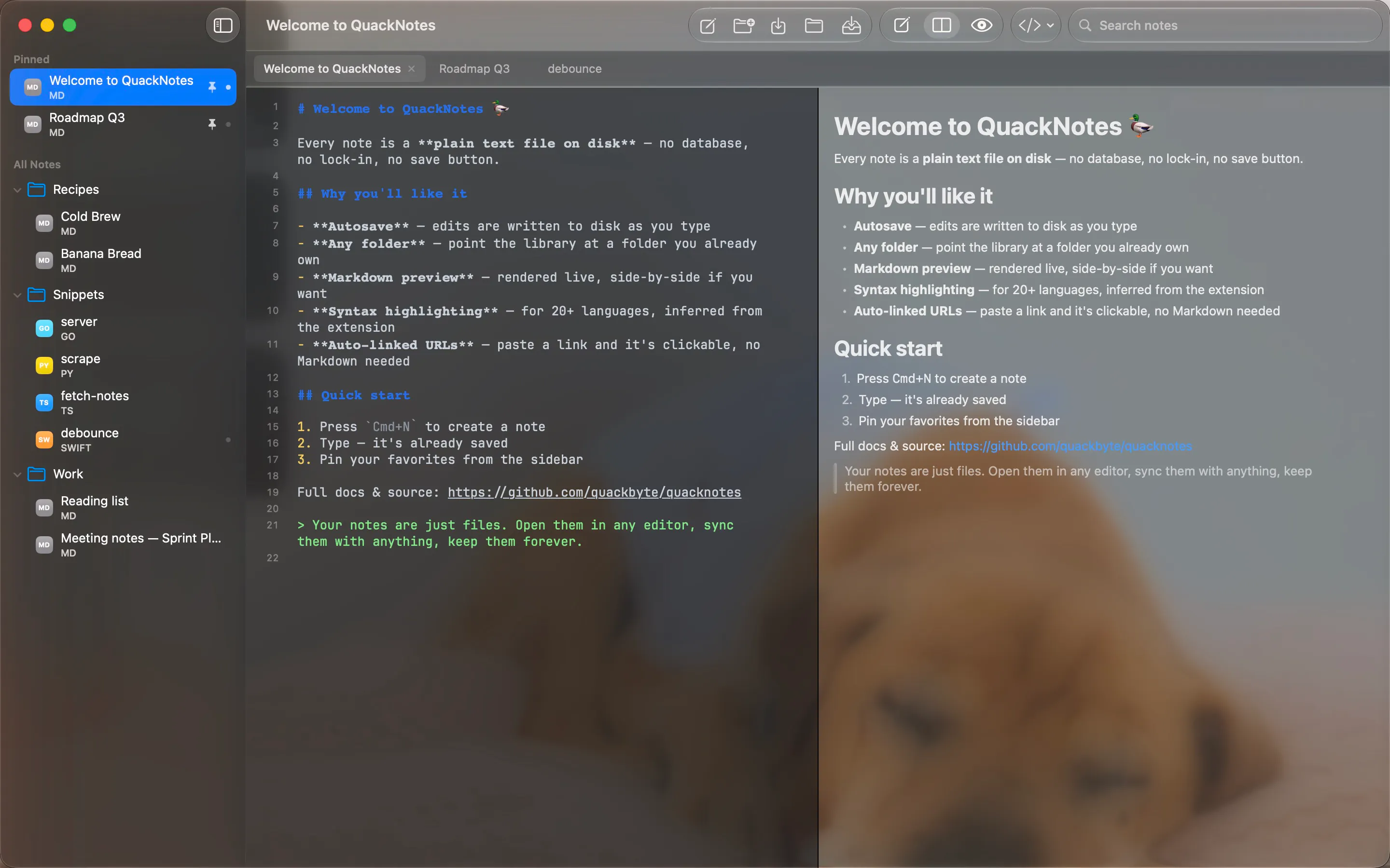 QuackNotes gallery image