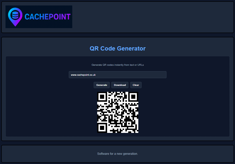 CachePoint | QR Code Generator gallery image