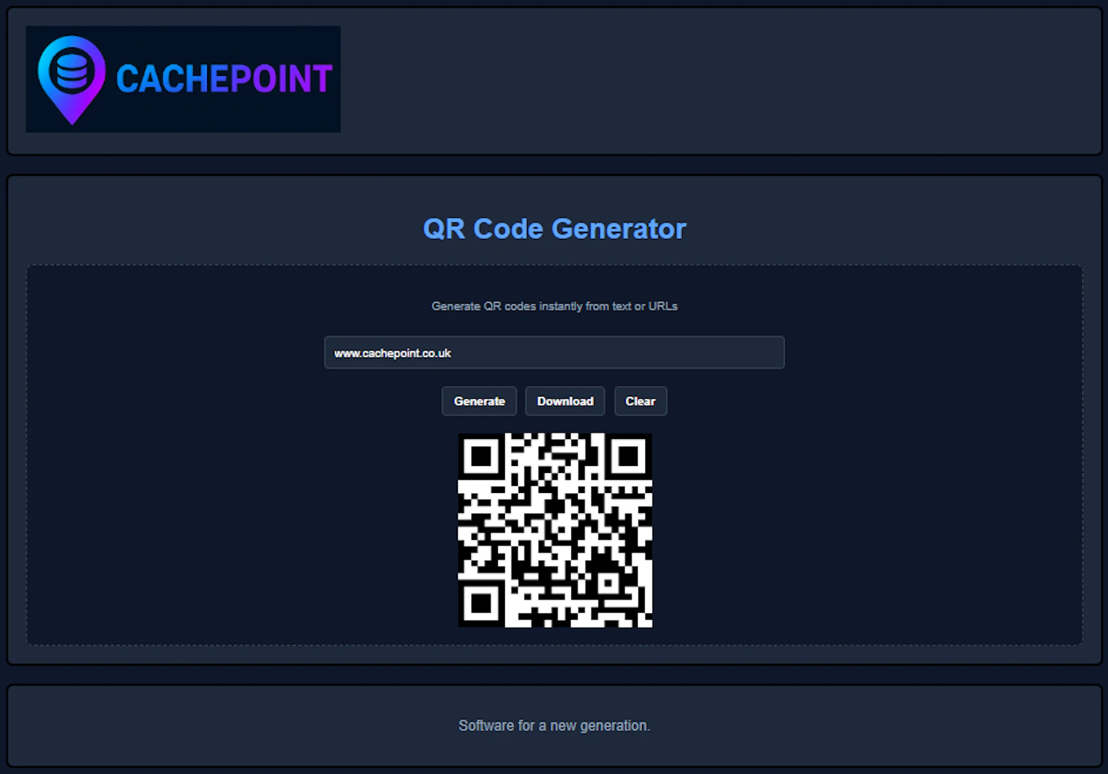CachePoint | QR Code Generator screenshot 2