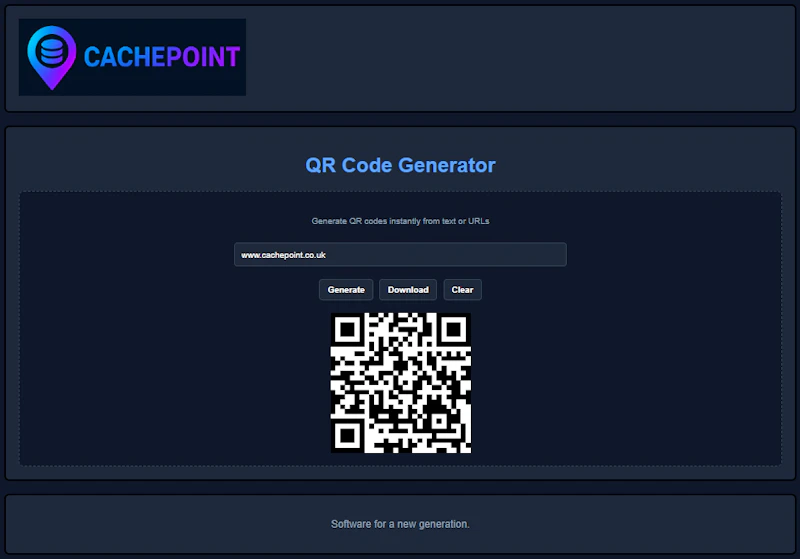 CachePoint | QR Code Generator screenshot 2