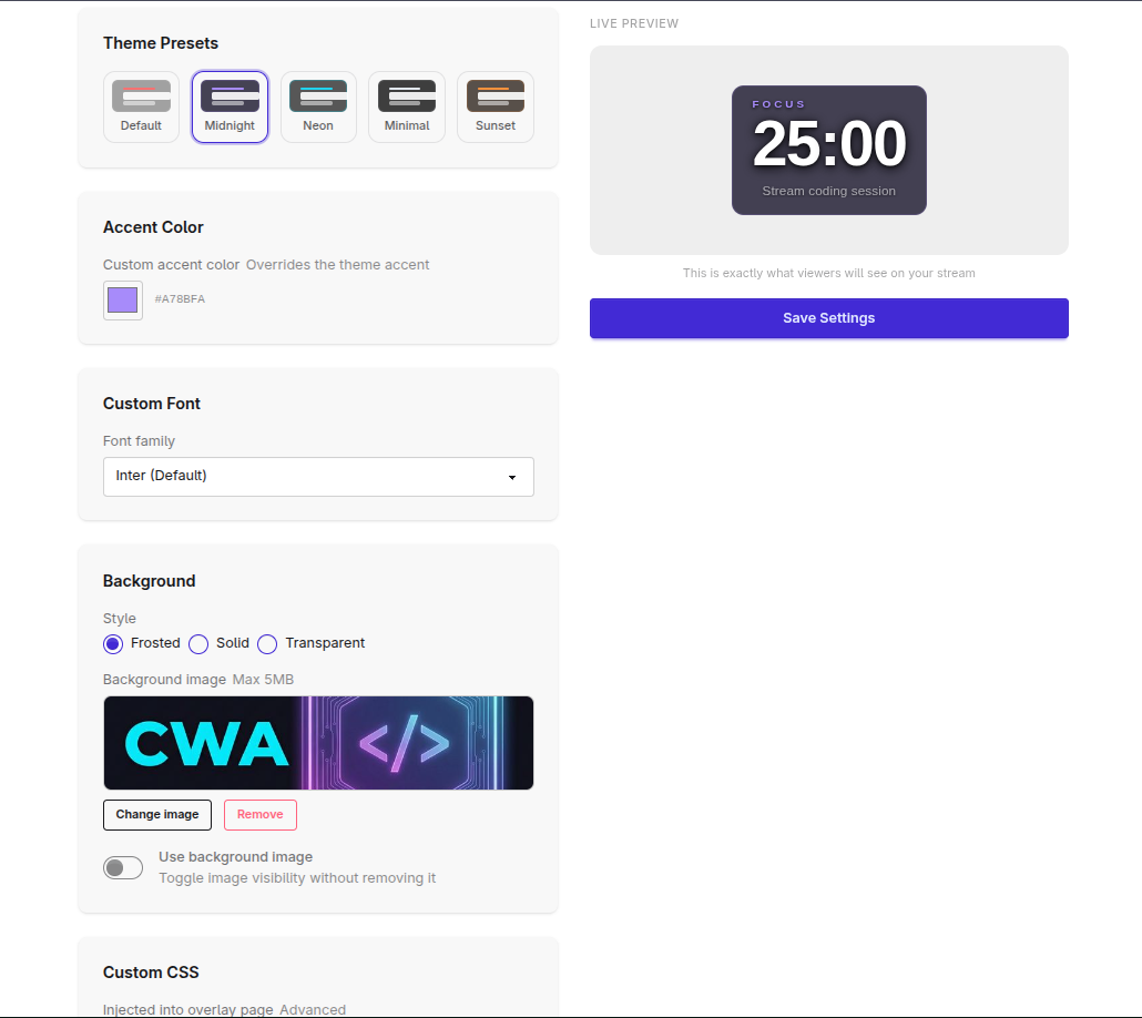 Focusdoro — Pomodoro Timer for Streamers gallery image