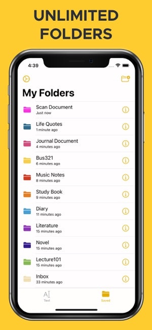 Live Text Scanner - PDF Writer (iOS App) gallery image