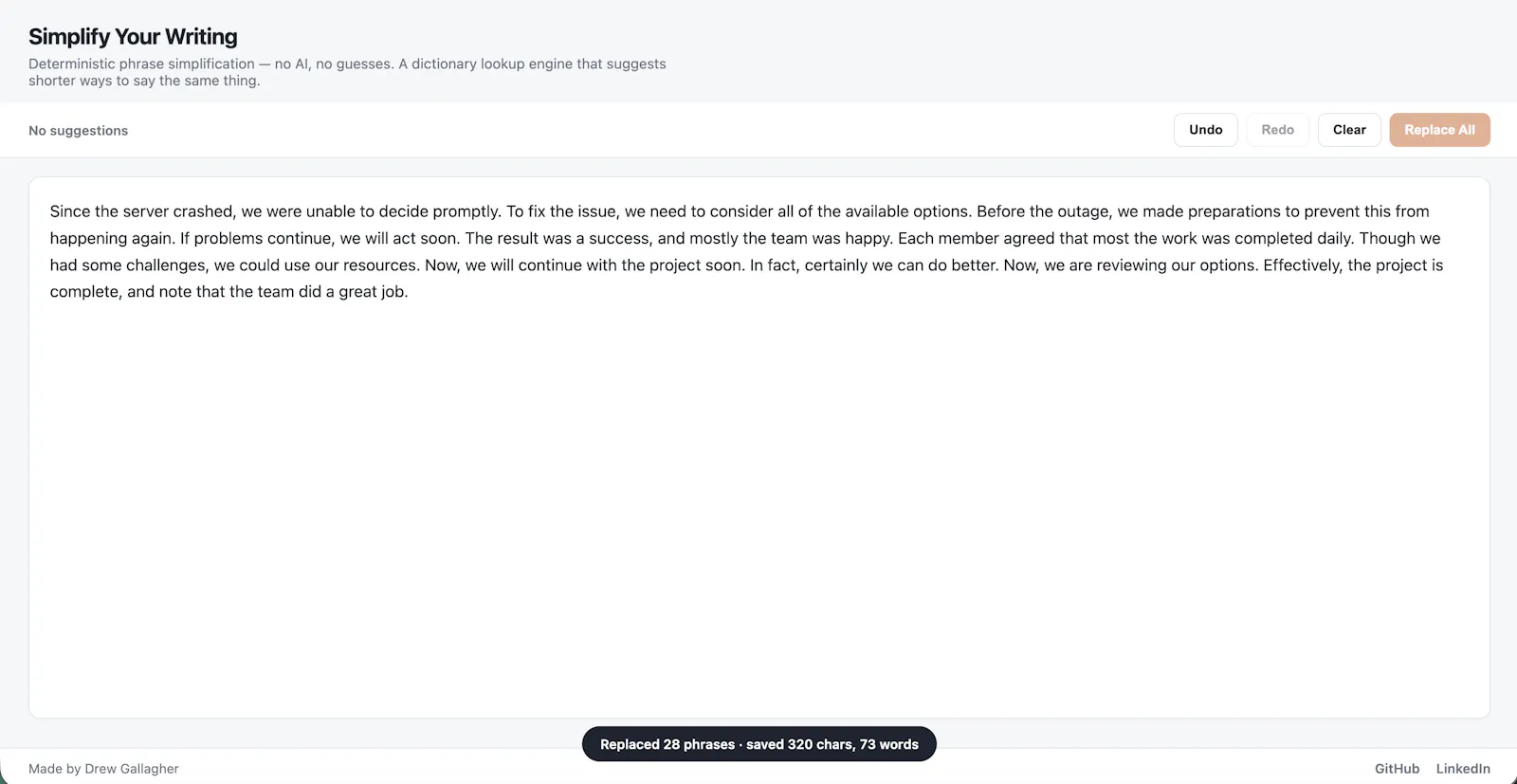 Simplify Your Writing screenshot 1