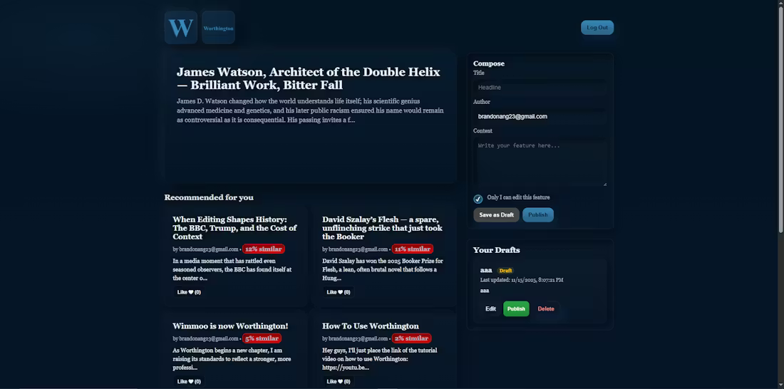 Worthington - Screenshot 2 preview