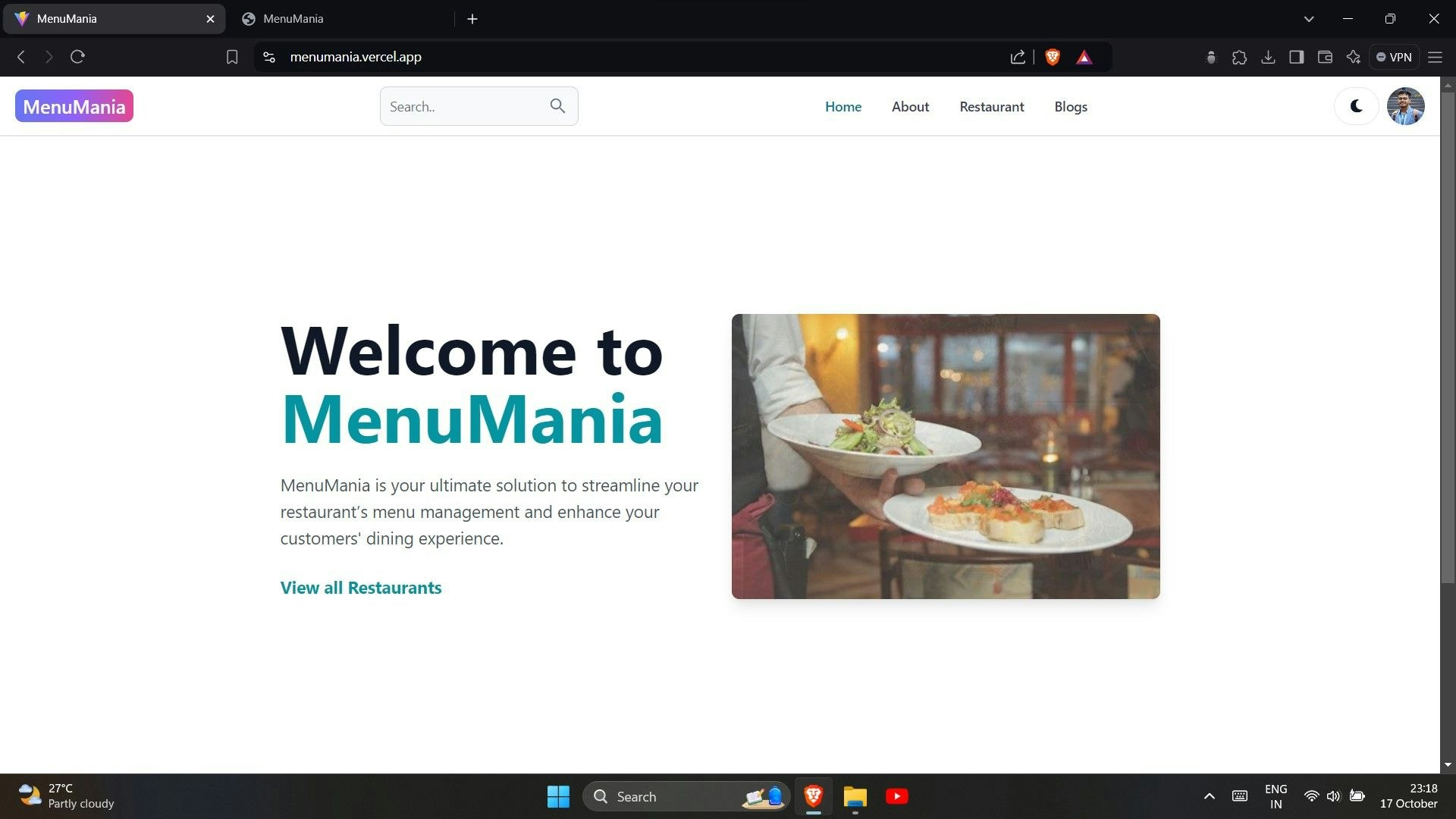 Menumania-QR 기반 디지털 메뉴. - 청구와 함께 QR 코드를 사용하여 식당을 디지털화합니다. 미디어 2