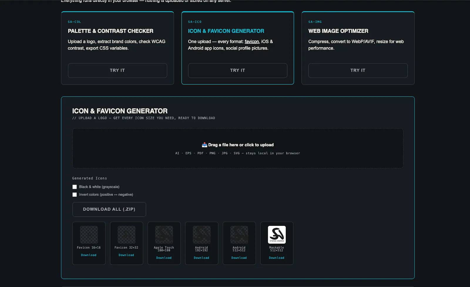 Stefan Andres Tools screenshot 5