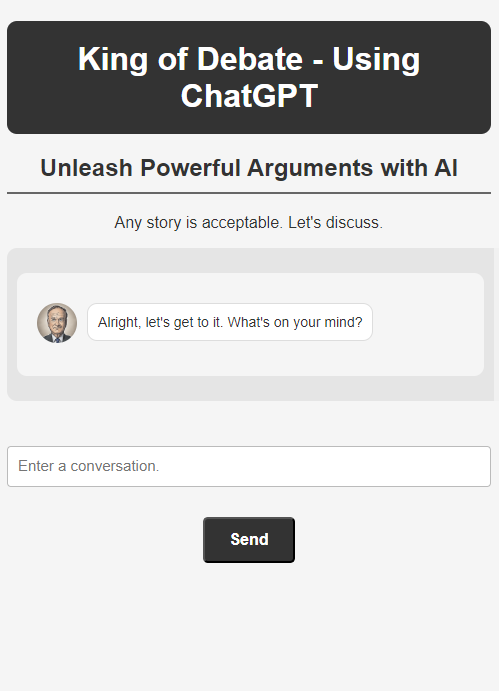 King of Debate - Using ChatGPT media 2