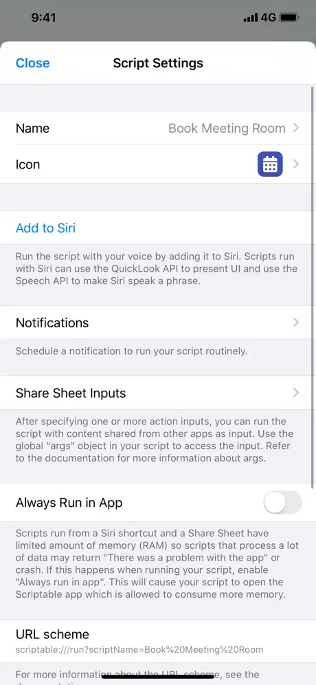 Scriptable gallery image