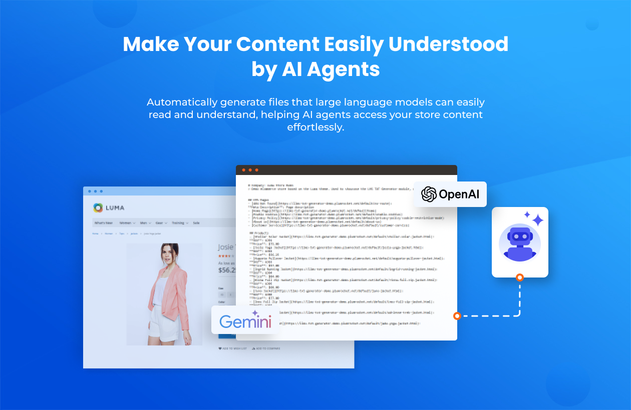 Magento 2 LLMs TXT Generator Extension gallery image