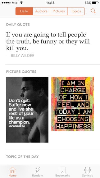 Quotlr - Daily quotes and sayings