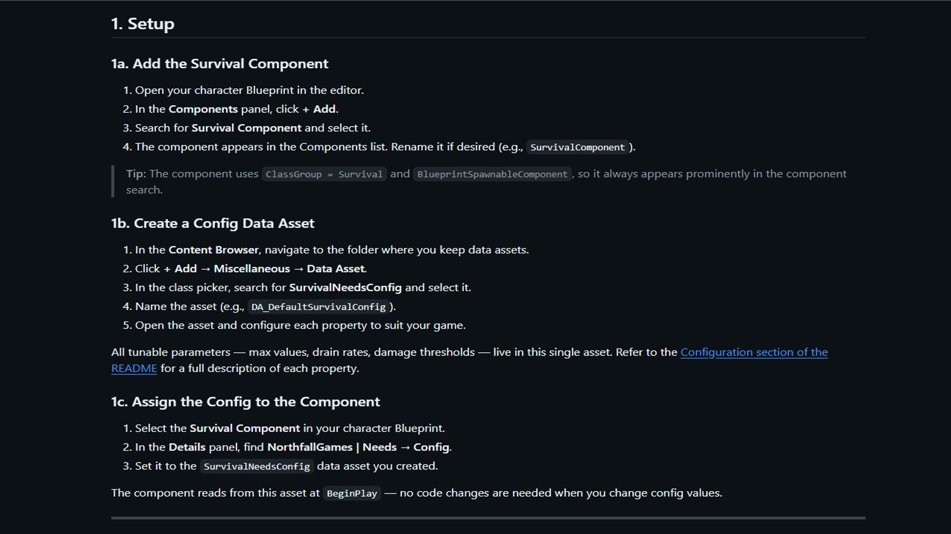 Northfall Survival Component System gallery image