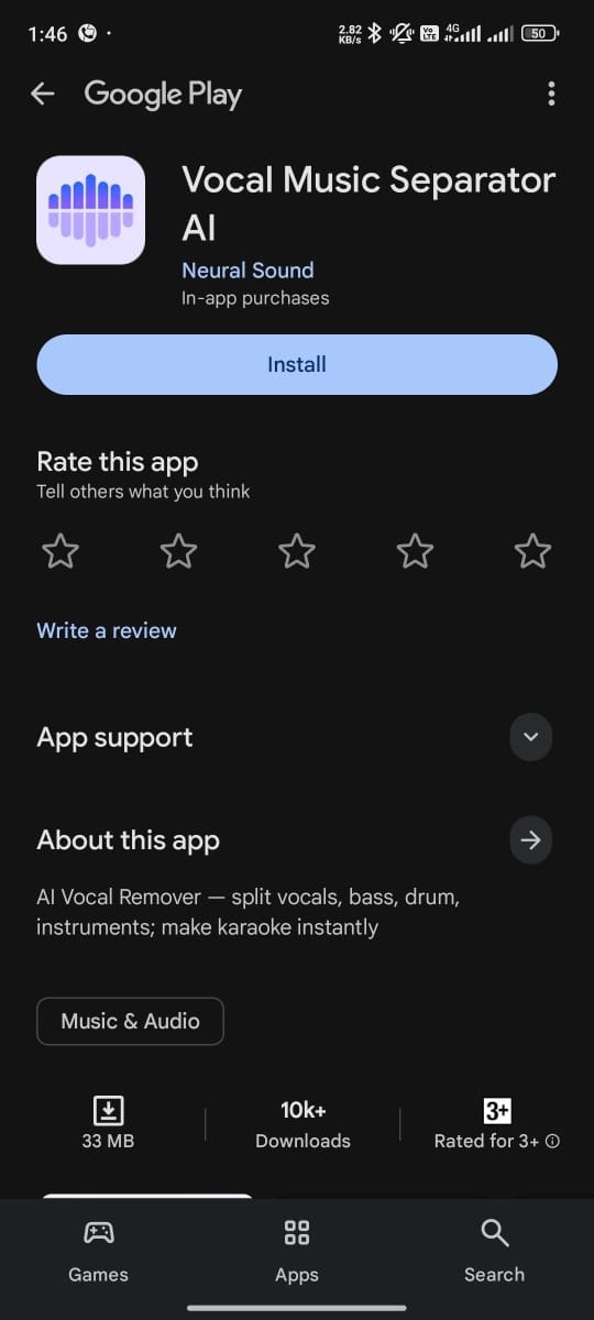 Neural Sound - Screenshot 4 showing product features and functionality