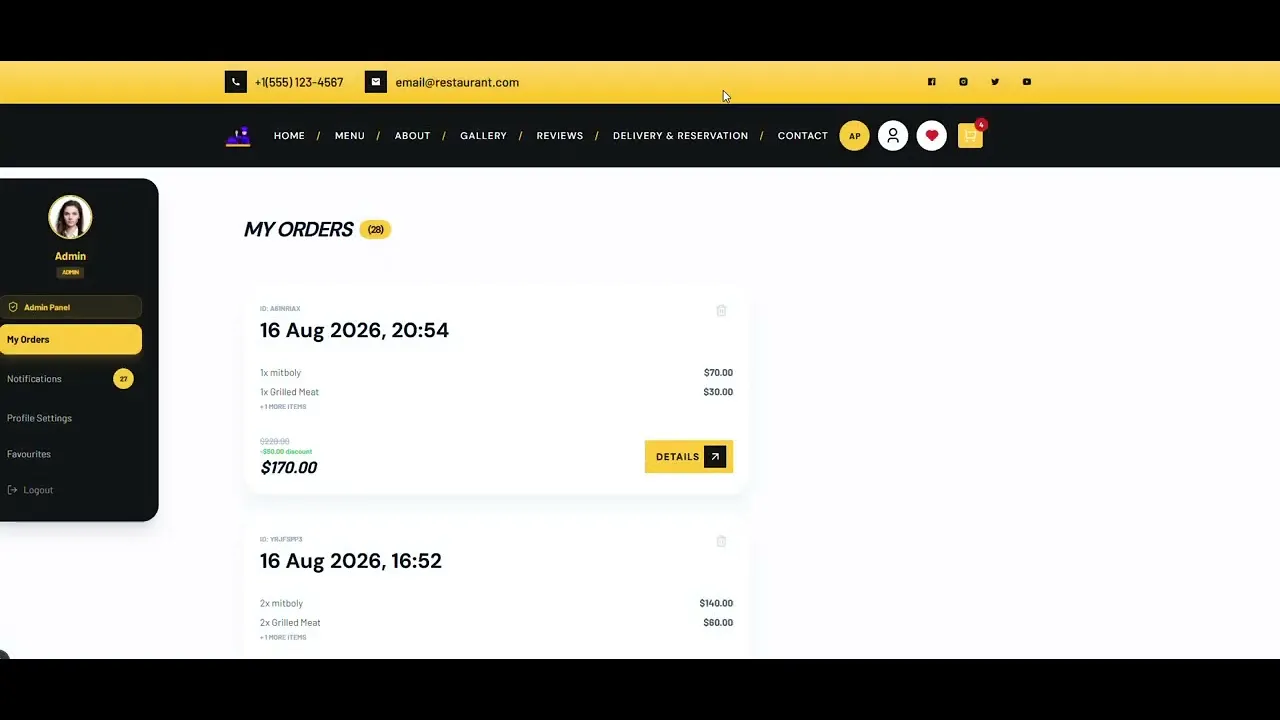 Gourmet CRM — Restaurant OS gallery image