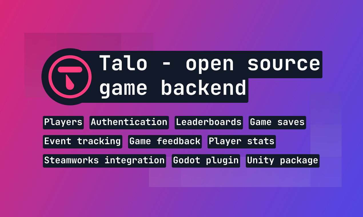 Talo Game Services - the open source game backend media 2