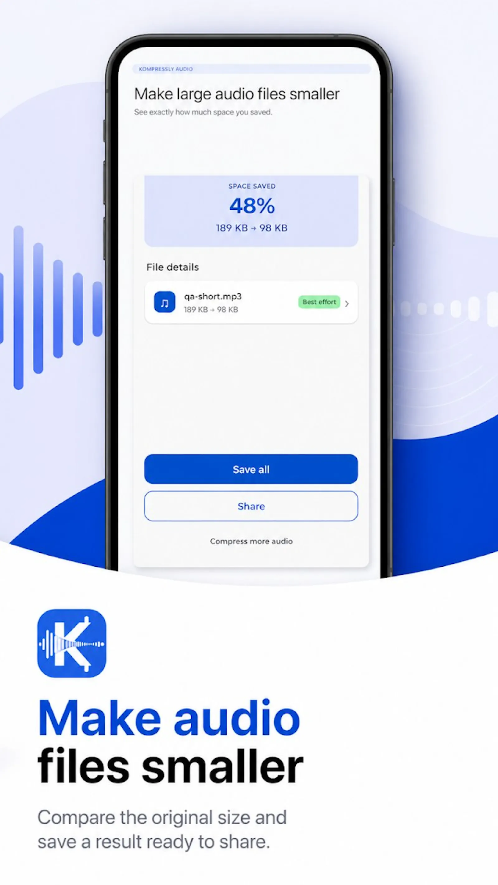 Kompresly Audio screenshot 3