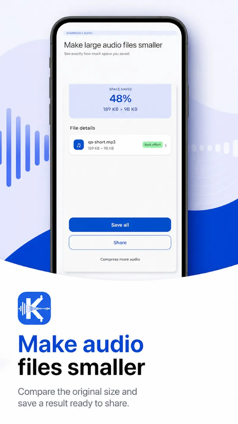 Kompresly Audio screenshot 3