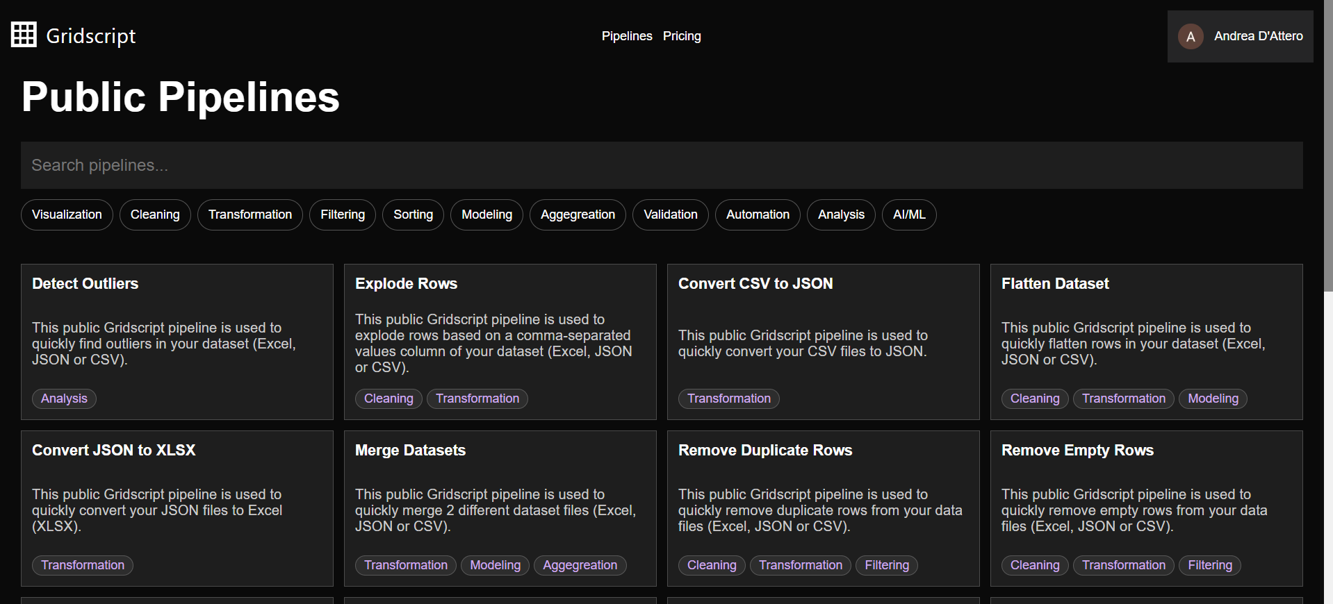 Gridscript - Screenshot 3 showing product features and functionality