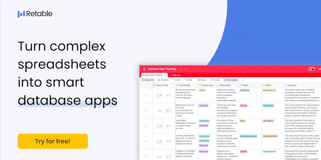 Retable: #1 Airtable alternative: One tool to replace them all ...