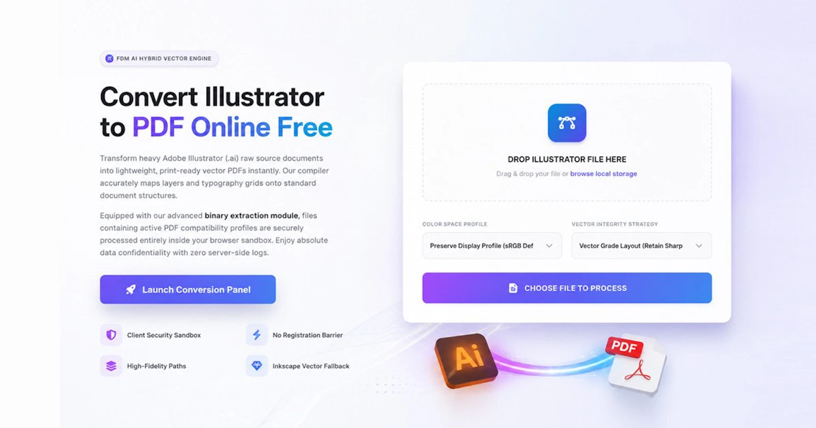 FDM AI Illustrator to PDF screenshot 1