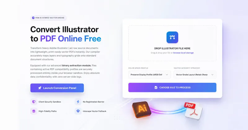FDM AI Illustrator to PDF screenshot 1