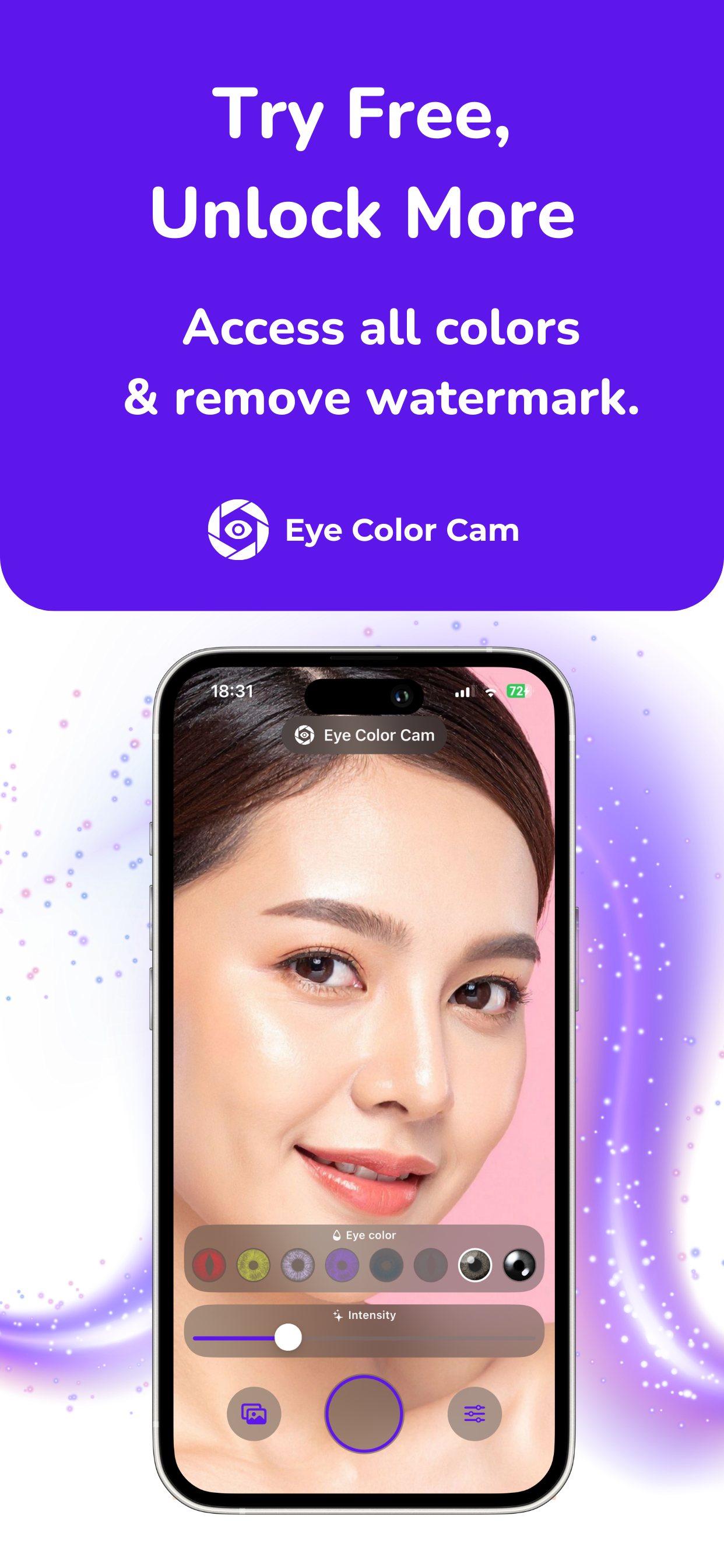 Média Came de couleur des yeux - Changez votre couleur pour les yeux instantanément avec AR 5
