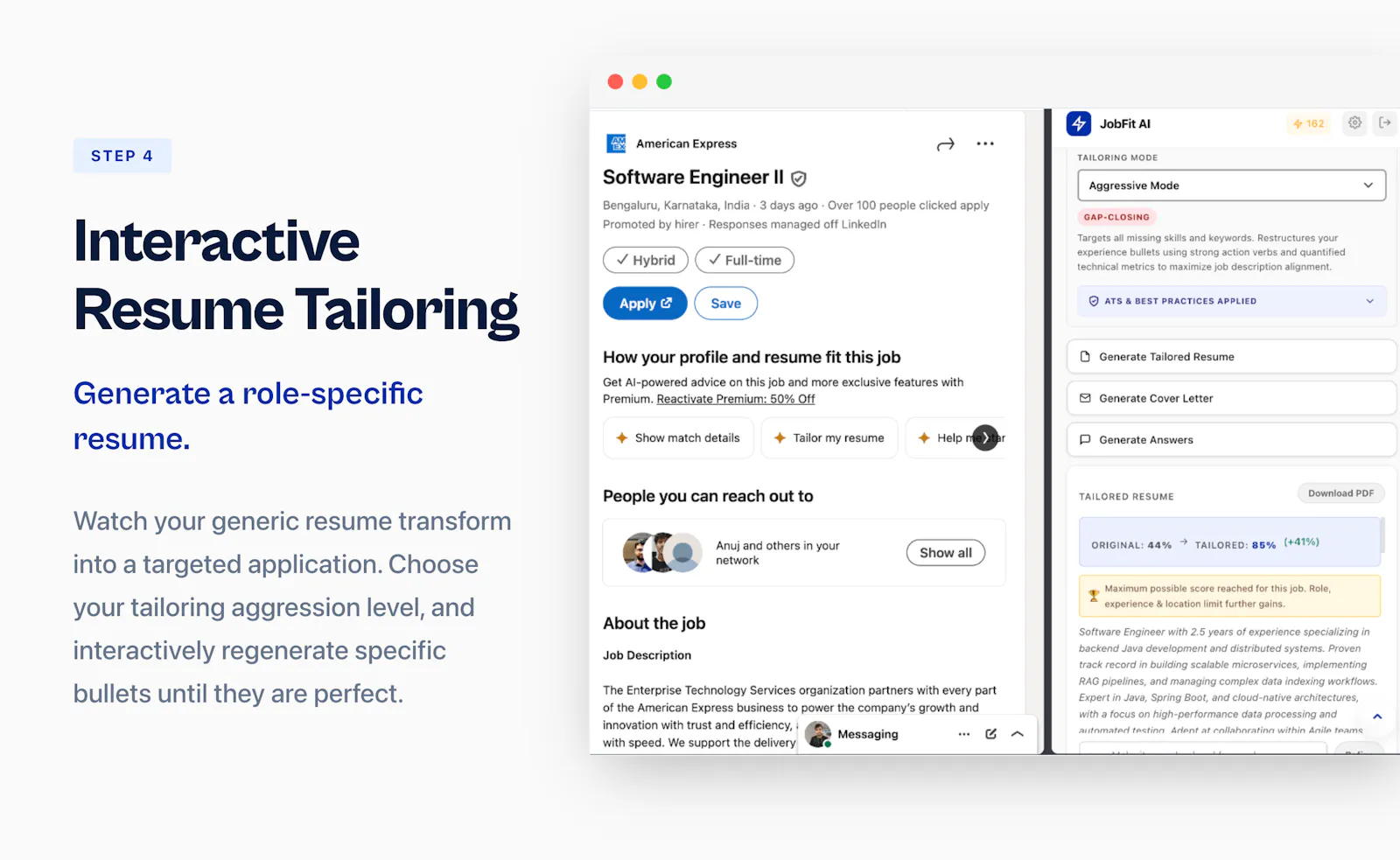 JobFit AI - Resume Tailoring & Scoring screenshot 5