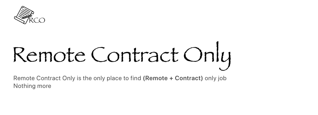Remote Contract Only (RCO) gallery image