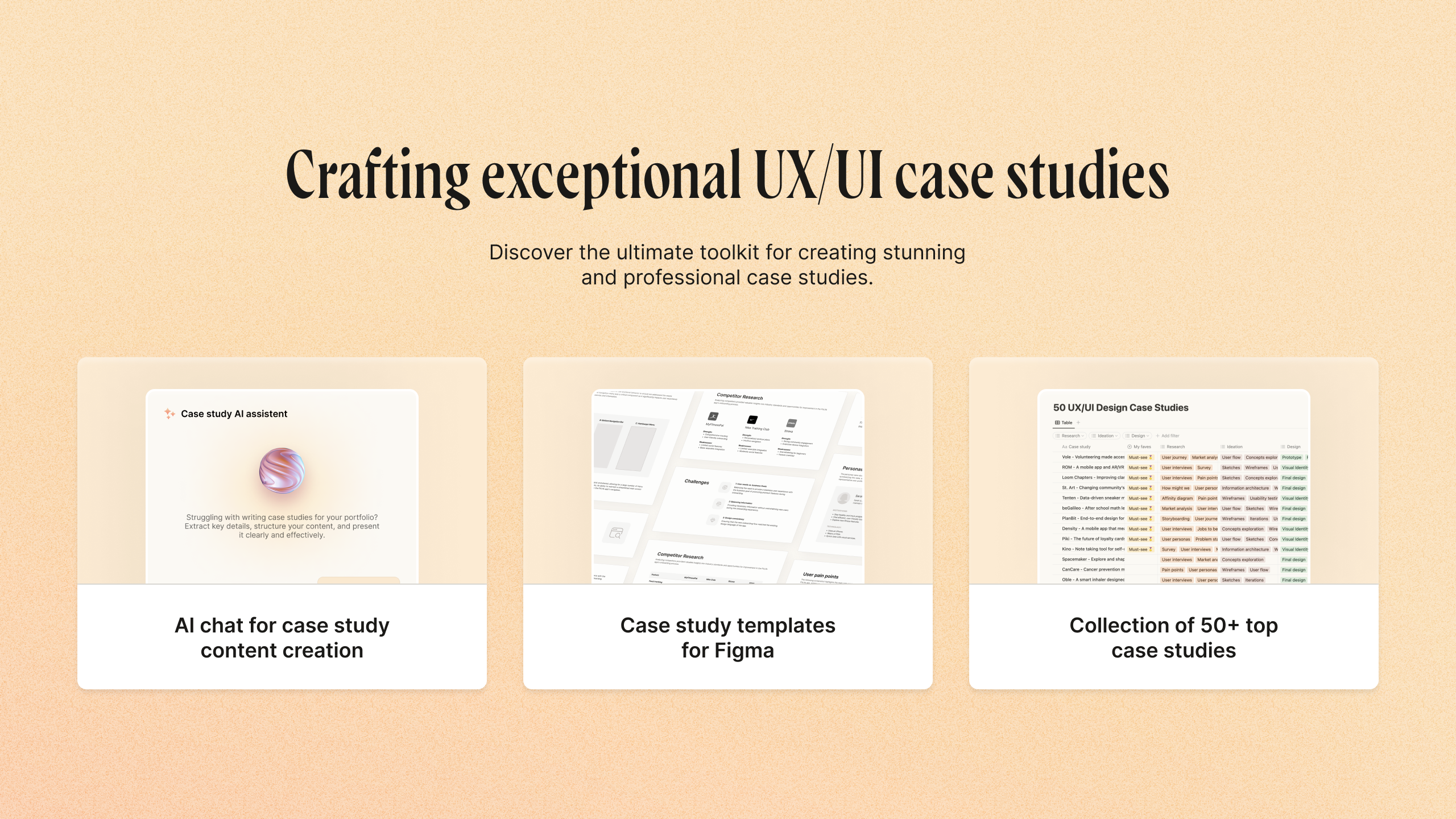 Kit de estudio de caso de UX - Todo lo que necesita para crear estudios de casos de UX/UI excepcionales media 1