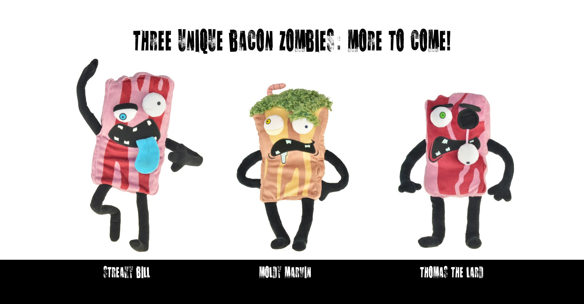 Bacon Zombie Designer Plush Toy Collection with Bacon Smell gallery image