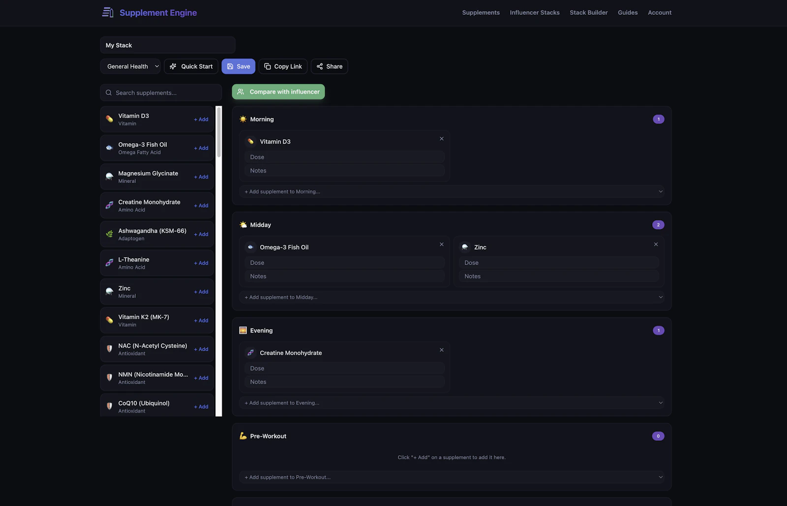 Supplement Engine screenshot 4