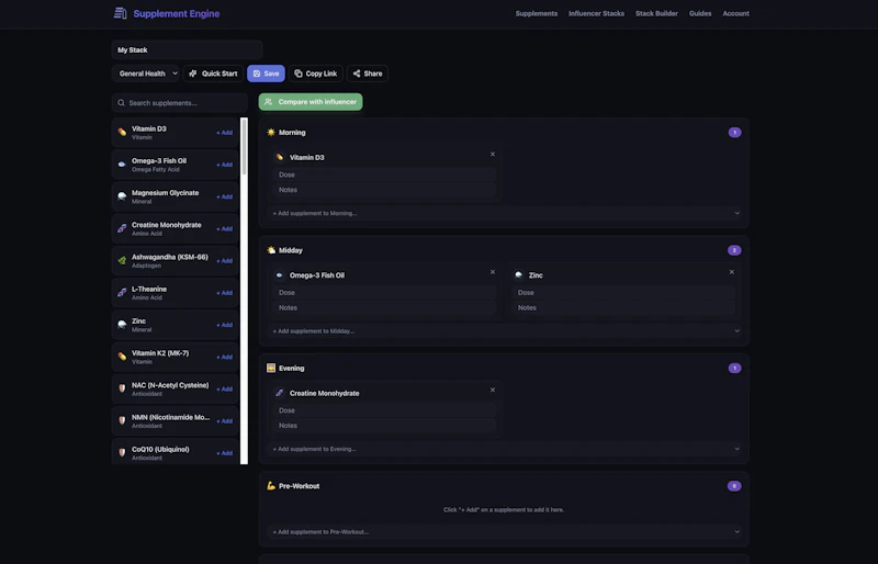 Supplement Engine screenshot 4