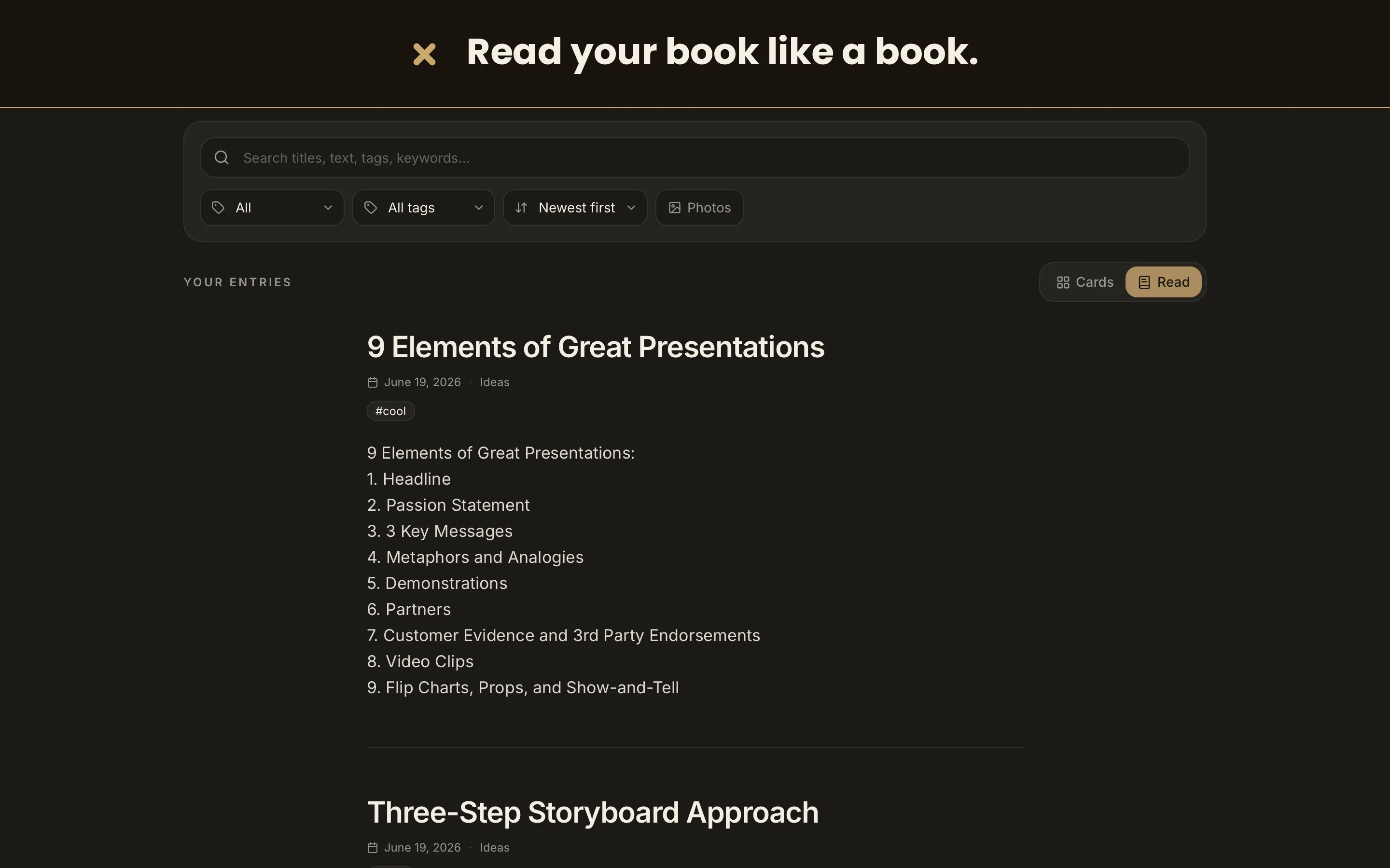 xotes, your modern commonplace book gallery image