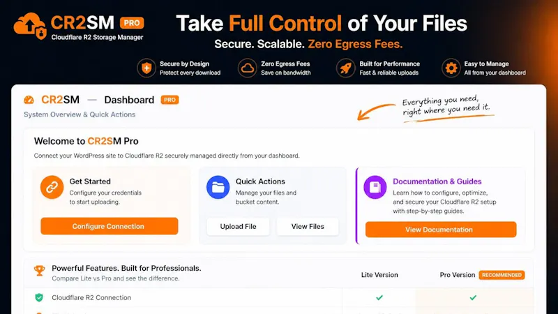 Cloudflare R2 Storage Manager Pro screenshot 1 (video preview)