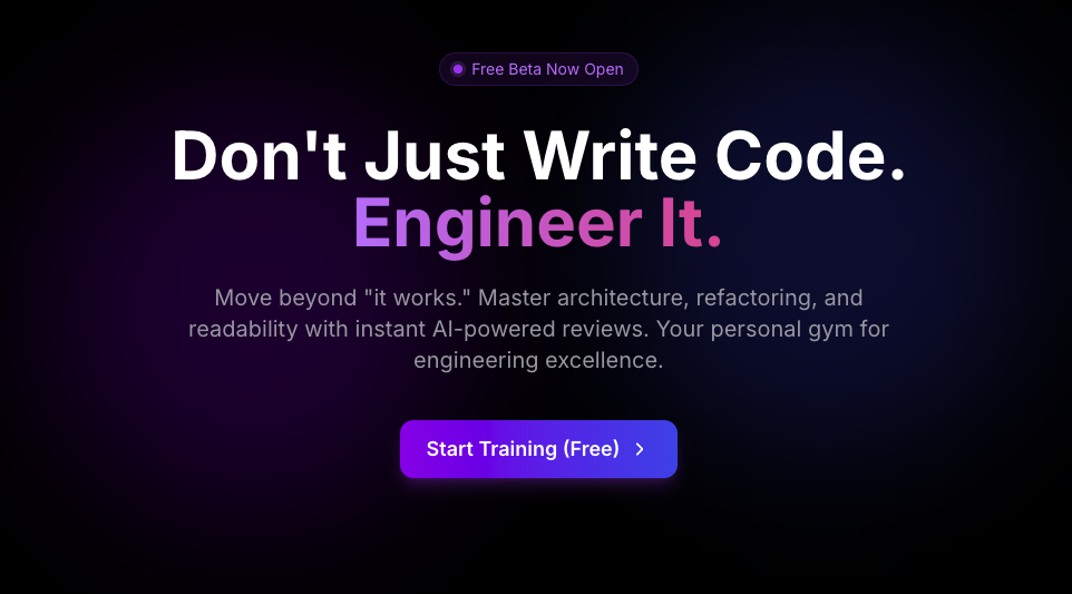 DevReel - Main product screenshot demonstrating key features and user interface