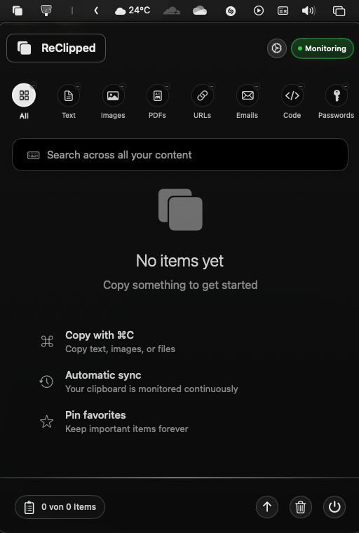 फिर से तैयार किया हुआ - क्लिपबोर्ड MacOS योग्य है।तेज़।न्यूनतम।भरोसेमंद। मीडिया 5