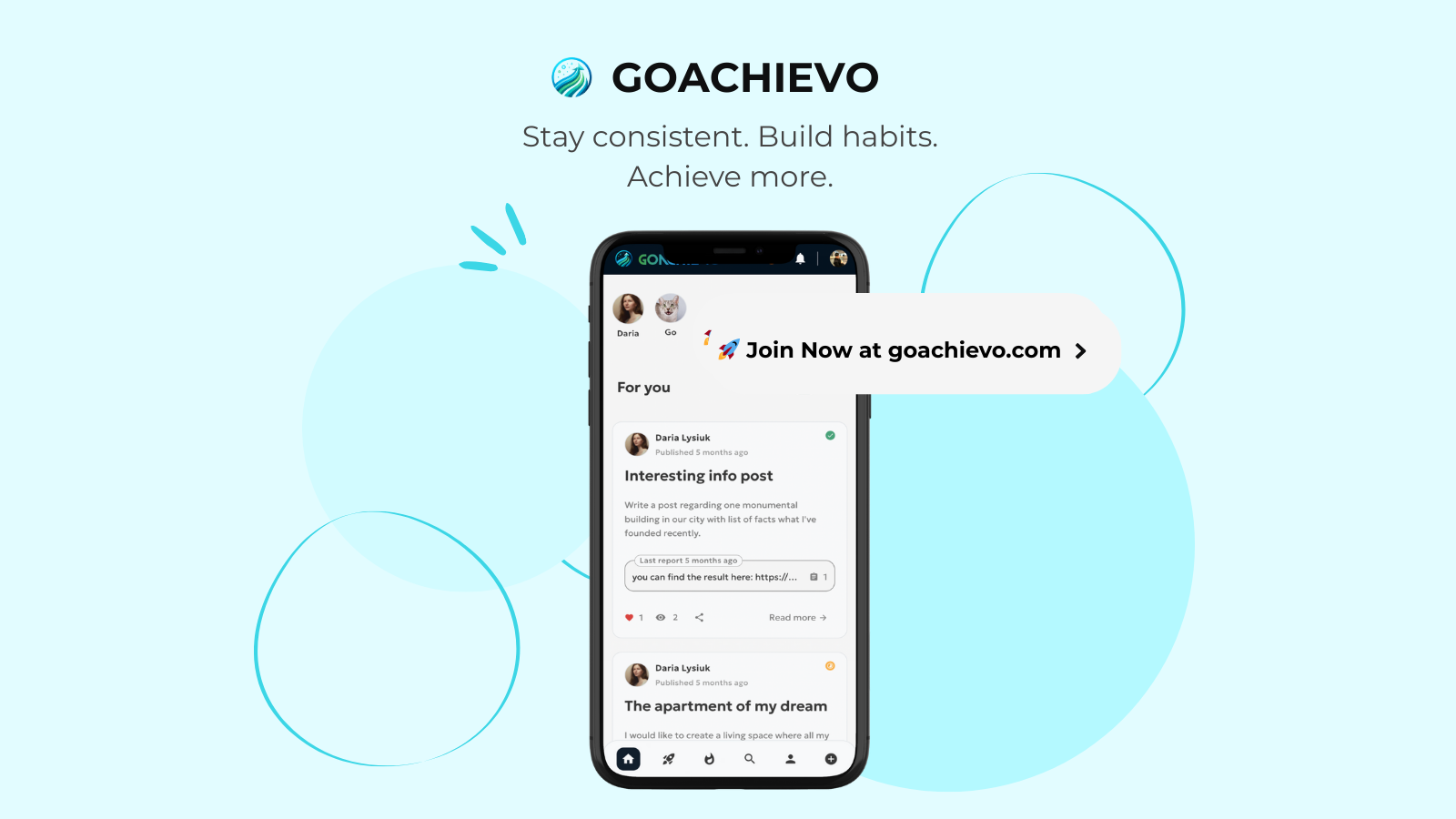 GoAchievo - Screenshot 3 showing product features and functionality