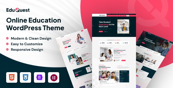 Eduquest - thème WordPress LMS Education LMS